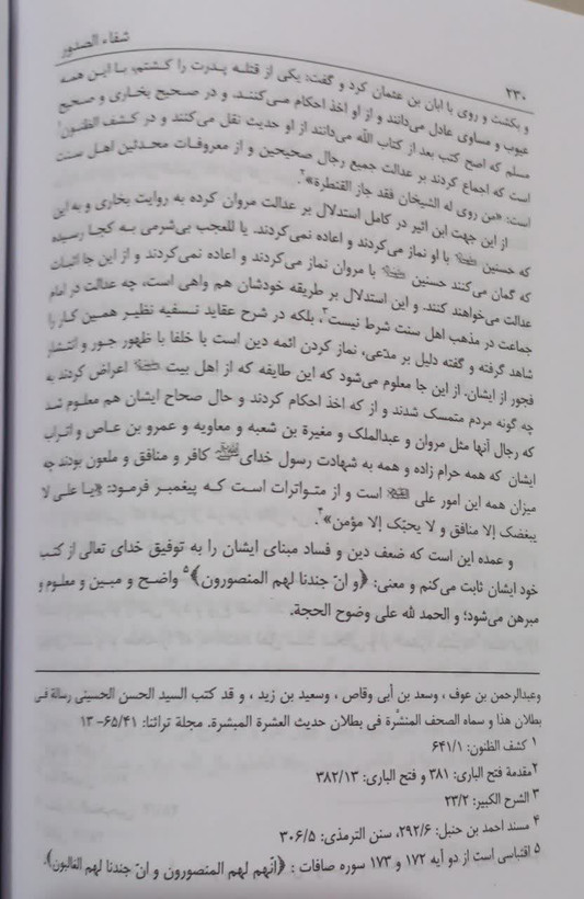 شفاءالصدور فی شرح زیارت العاشورا