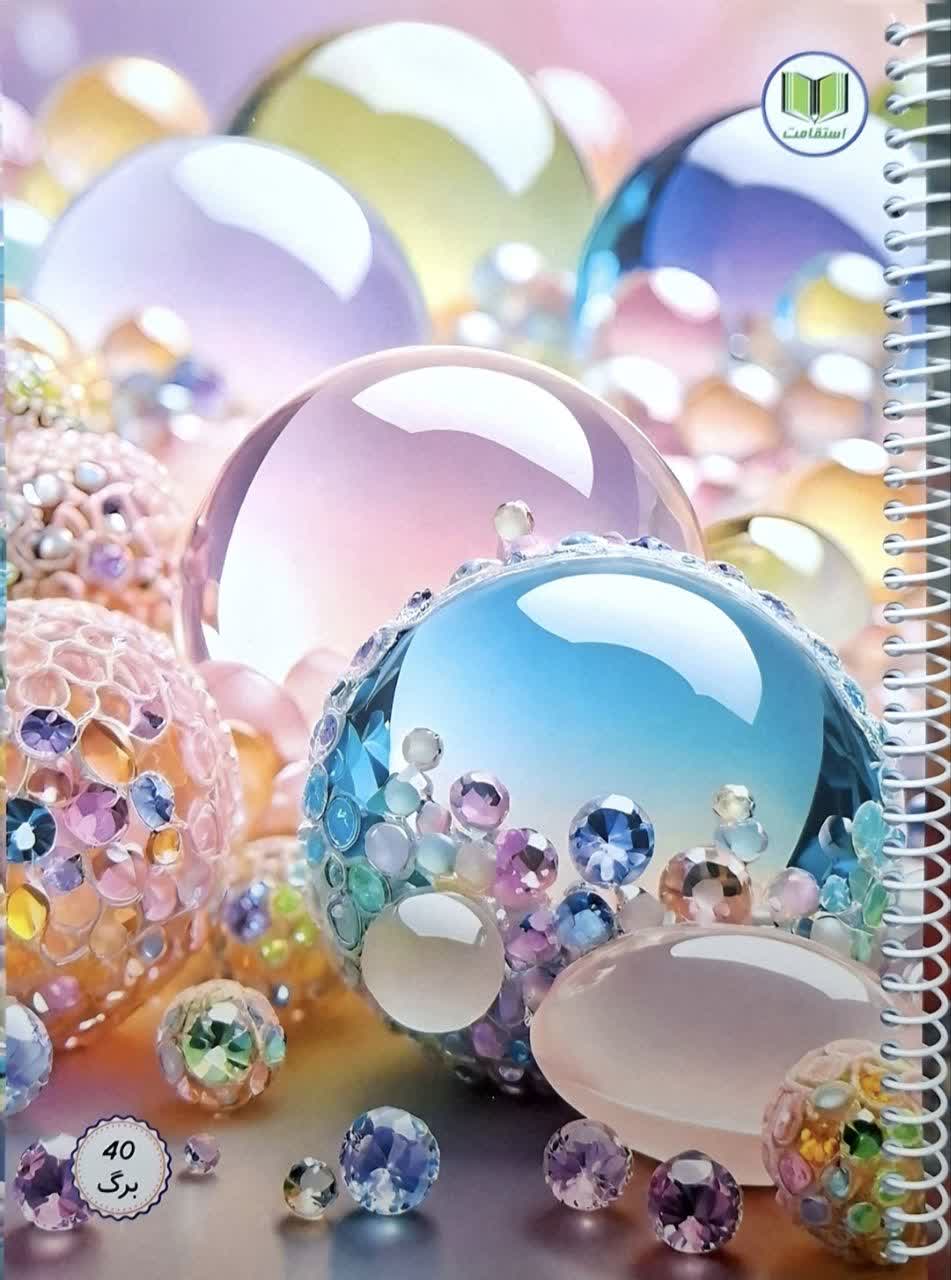 دفتر مشق 40 برگ طرح گل